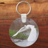 Little Egret in de sleutelhanger van Flight (Voorkant)