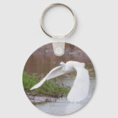Little Egret in de sleutelhanger van Flight (Achterkant)
