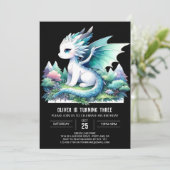 Little Elegant Dragon Verjaardag Kaart (Staand voorkant)