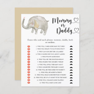 Little Elephant - baby shower game over mama of pa