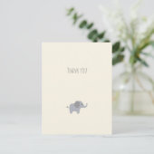 Little Elephant Bedankt Card Briefkaart (Staand voorkant)