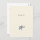 Little Elephant Bedankt Card Briefkaart (Voorkant / Achterkant)