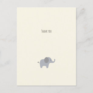 Little Elephant Bedankt Card Briefkaart