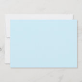 Little Elephant (Blue) Mod Birthday Invitation 5x7 Kaart (Achterkant)