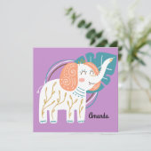 Little Elephant Boho aangepaste naam (Staand voorkant)