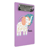 Little Elephant Boho aangepaste naam Mini Klembord (Schuin)