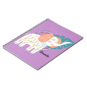 Little Elephant Boho aangepaste naam Notitieboek (Linkerzijde)