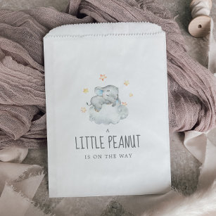 Little Elephant Boy Little Peanut Baby shower Bedankzakje