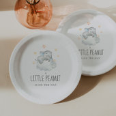 Little Elephant Boy Little Peanut Baby shower Papieren Bordje