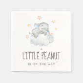 Little Elephant Boy Little Peanut Baby shower Servet (Voorkant)