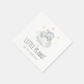Little Elephant Boy Little Peanut Baby shower Servet (Hoek)