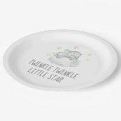 Little Elephant Boy Twinkle Twinkle Little Star Papieren Bordje (Gekanteld)