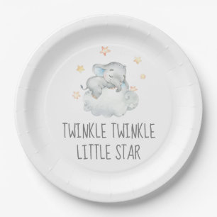 Little Elephant Boy Twinkle Twinkle Little Star Papieren Bordje