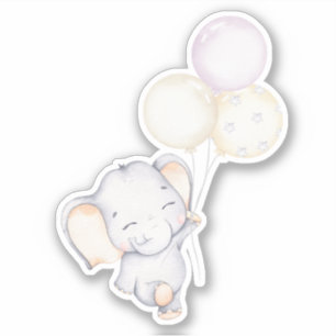 Little Elephant Cute Animal Sticker