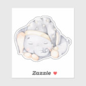 Little Elephant Cute Animal Sticker (Vel)