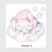 Little Elephant Cute Animal Sticker (Vel)