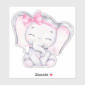 Little Elephant Cute Animal Sticker (Vel)