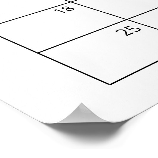 Little Elephant eens Due Date Calendar Poster (Hoek)