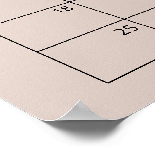 Little Elephant eens Due Date Calendar Poster (Hoek)