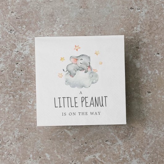 Little Elephant Girl Little Peanut Baby shower Servet