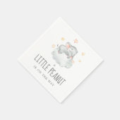 Little Elephant Girl Little Peanut Baby shower Servet (Hoek)
