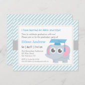 Little Elephant Kinder Kindergarten Graduparty Kaart (Voorkant / Achterkant)