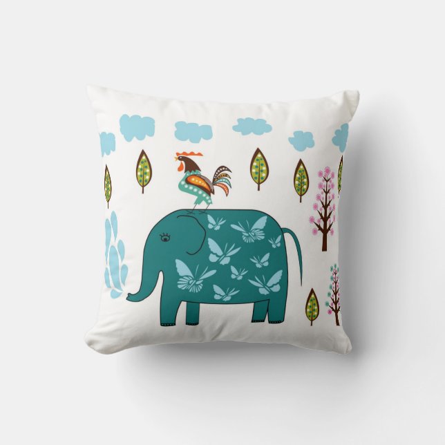 Little Elephant Pillow Kussen (Voorkant)