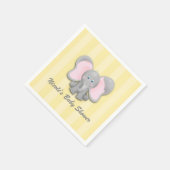 Little Elephant Yellow Baby shower Party Servet (Hoek)
