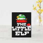 Little Elf Family Matching Christmas Group Pajama  Kaart (Gele Bloem)