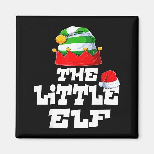 Little Elf Family Matching Christmas Group Pajama  Magneet (Voorkant)