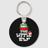 Little Elf Family Matching Christmas Group Pajama  Sleutelhanger (Voorkant)