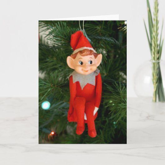 Little Elf Feestdagen Kaart (Voorkant)