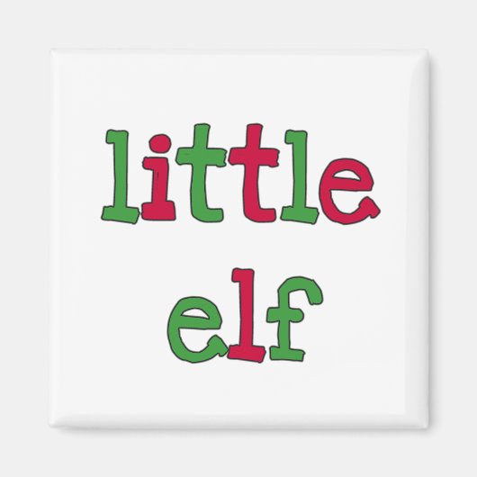 Little Elf Holiday T-shirts en Gifts Magneet (Voorkant)