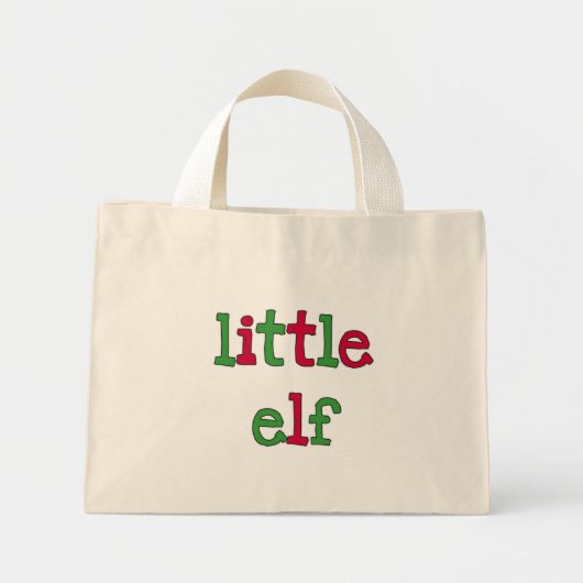 Little Elf Holiday T-shirts en Gifts Mini Tote Bag (Voorkant)