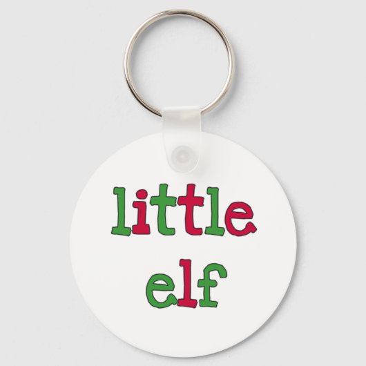 Little Elf Holiday T-shirts en Gifts Sleutelhanger (Voorkant)