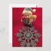 Little Elf ~ KerstBriefkaart Briefkaart (Voorkant / Achterkant)