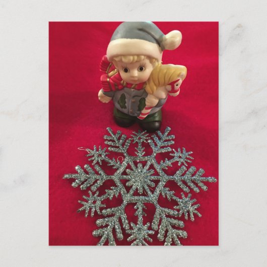 Little Elf ~ KerstBriefkaart Briefkaart (Voorkant)