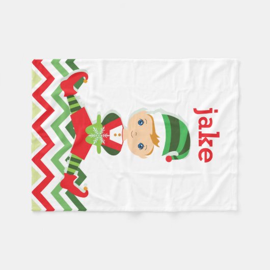 Little Elf | kerstdeken Fleece Deken (Voorkant (Horizontaal))