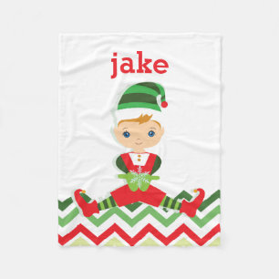 Little Elf   kerstdeken Fleece Deken