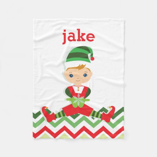 Little Elf | kerstdeken Fleece Deken (Voorkant)