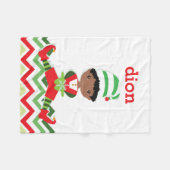 Little Elf | kerstgebak Fleece Deken (Voorkant (Horizontaal))