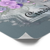 Little Elf met Flowers Label  Poster (Hoek)