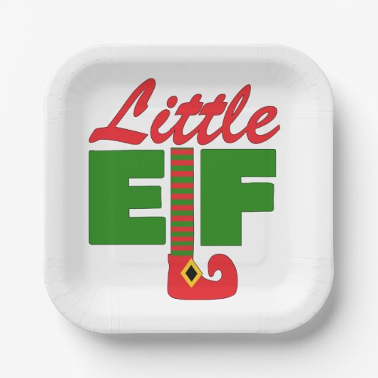 Little Elf Papieren Bordje (Voorkant)