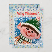 Little Elf Postcard Briefkaart (Voorkant / Achterkant)