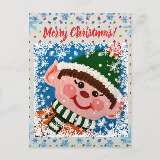 Little Elf Postcard Briefkaart (Voorkant)