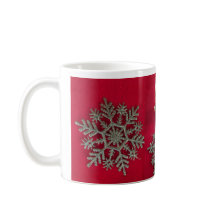 Little Elf Silver Snowflake Coffee Mok