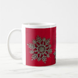 Little Elf Silver Snowflake Coffee Mok