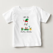 Little Elf's eerste kerstavontuur Baby T-Shir (Voorkant)