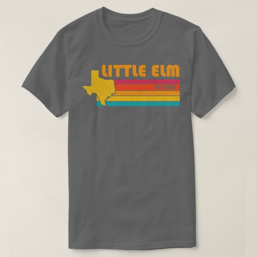 Little Elm Texas Verdrietig Souvenir T-shirt (Design voorkant)