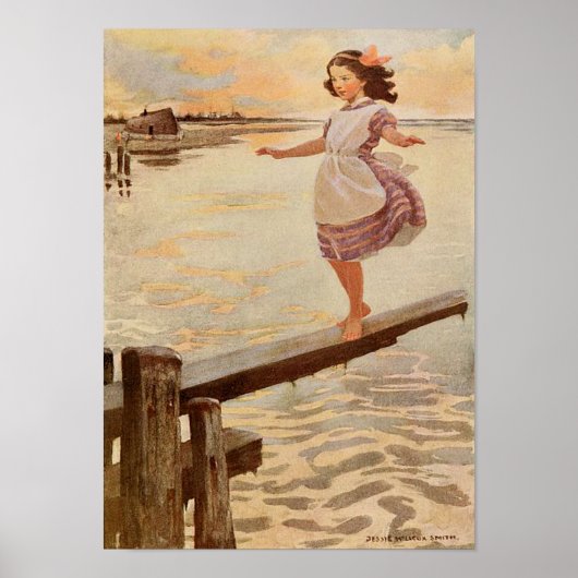 Little Emily van Jessie Willcox Smith Print (Voorkant)